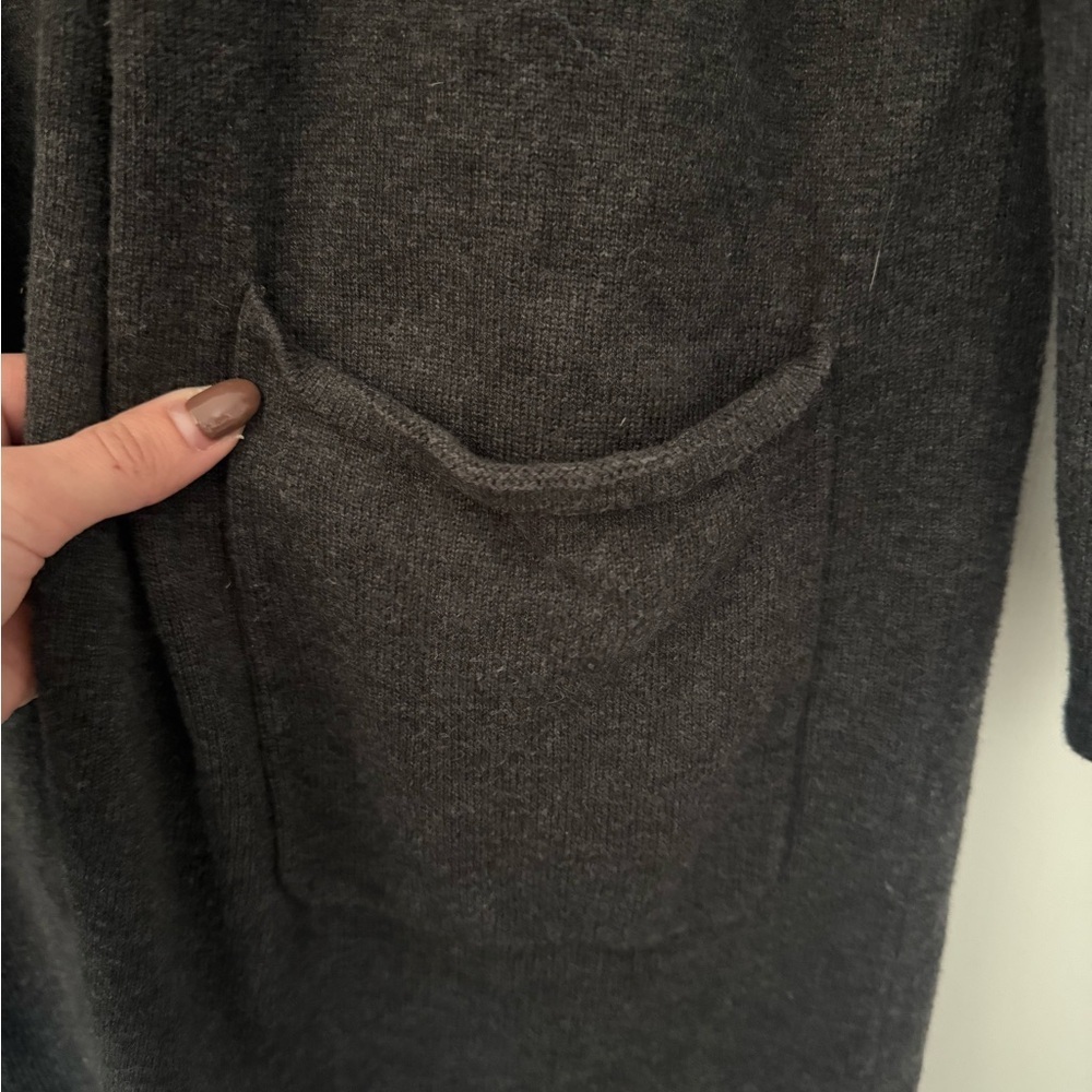 Banana Republic Long Cardigan size MP charcoal grey - Picture 4 of 5